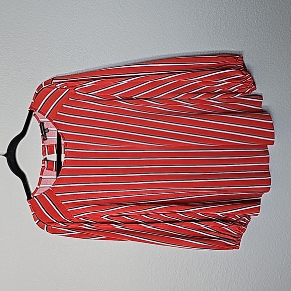 Adrianna Papell XL striped blouse - Picture 1 of 8